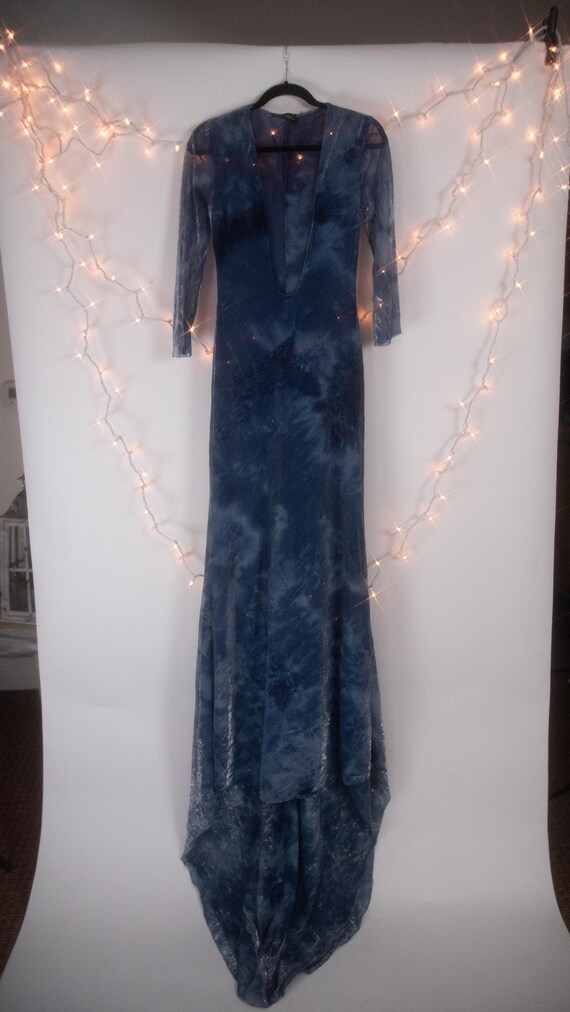 Iridescent Dark Blue Vintage Dress
