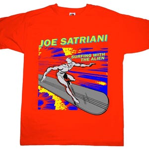 Vintage 1980s JOE SATRIANI Surfing With the Alien 1988 Red