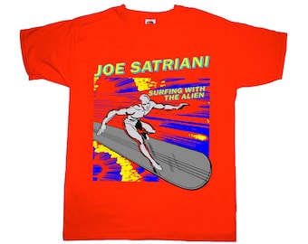 Vintage 1980s JOE SATRIANI Surfing With the Alien 1988 Red Concert
