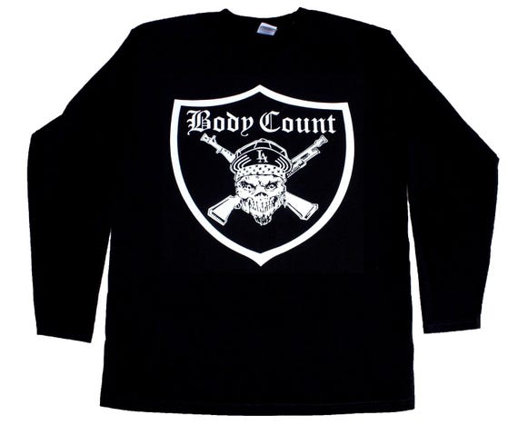 Body Count Syndicate Cop Killer Ice-t New Short Long Sleeve Black