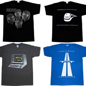 S-5XL KRAFTWERK trans europe express autobahn musique computer world new t-shirt
