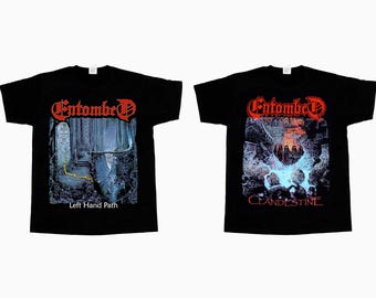 Entombed ツアーTシャツ Lサイズ 黒 Entombed Left Hand Path Clandestine New Black T-shirt 345xl - Etsy