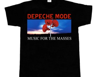 Depeche mode musique pour les masses t-shirt noir à manches courtes et longues 345XL