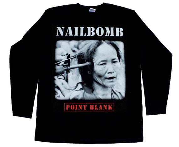 NAILBOMB POINT BLANK'94 Rock New Black Short Long Sleeve T-shirt