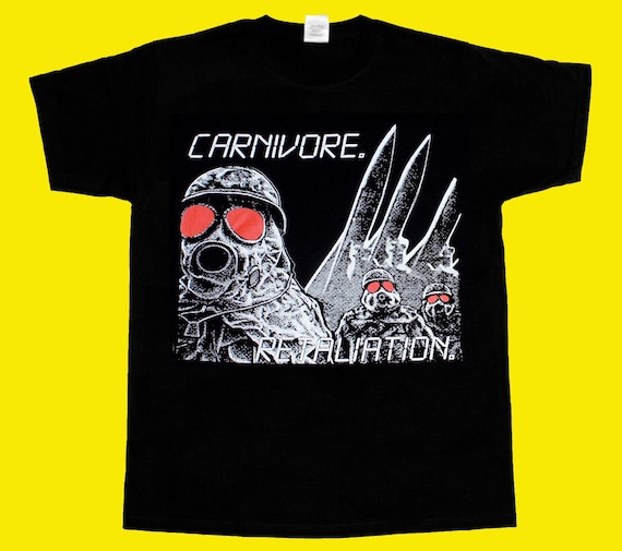 CARNIVORE RETALIATION 1987 CROSSOVER Rock New Black Short Long 