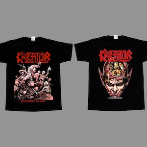 KREATOR Coma of Souls PLEASURE neues kurzes langärmliges schwarzes T-Shirt