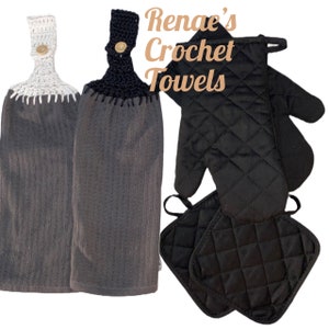 Crochet tea towel bundle