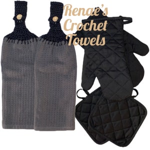 Crochet tea towel bundle