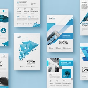 20 Corporate Flyer - Double Sided, Business flyer bundle, Sale 90% OFF.