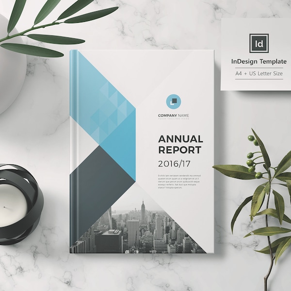 Indesign Annual Report Template Etsy