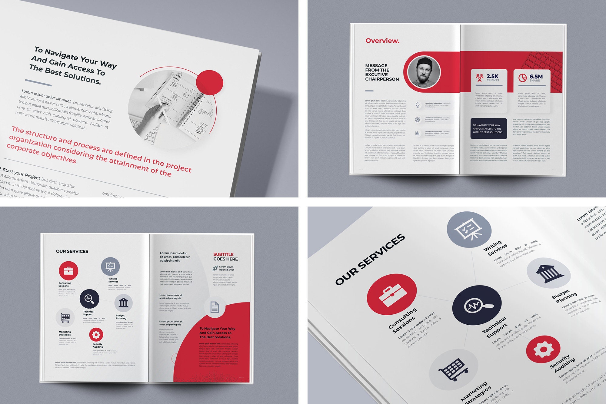 Company Profile Template, 20 Pages , A4 & US Letter Size, Indesign ...
