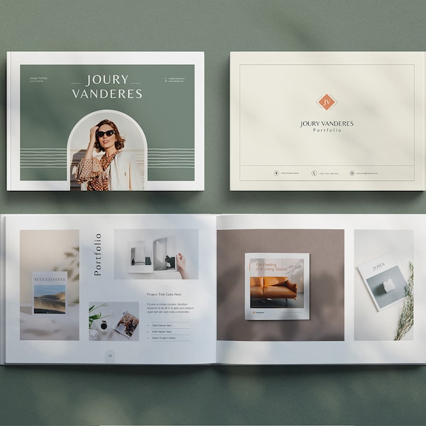 Canva Portfolio Template | Showcase your work | Client Portfolio Template | Trending Design | Free online edit template