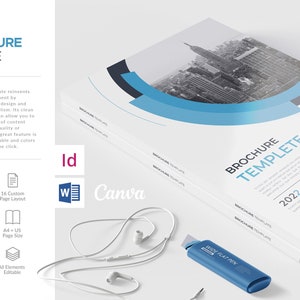Brochure Template Bundle, Company Brochure Design (Canva, InDesign, Docx) image 5