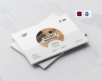 Professional Proposal Template, 16 Custom Pages, Microsoft Word, InDesign