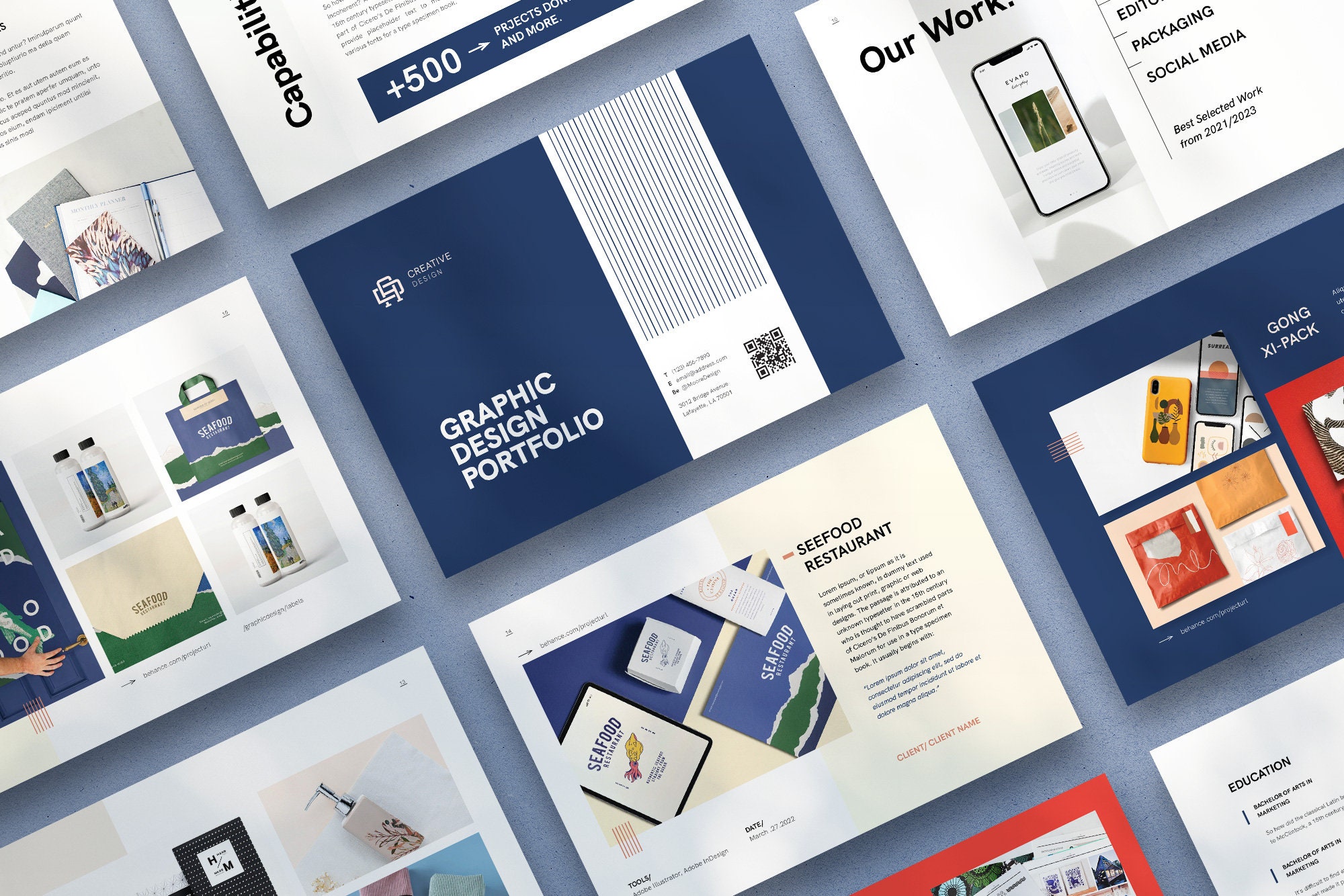 Portfolio Template Showcase Client Portfolio Template Word & Indesign ...