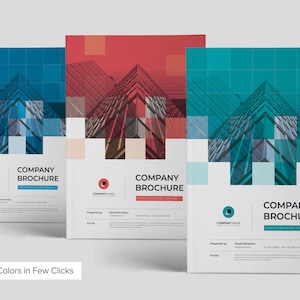 Brochure Template Bundle, Company Brochure Design (Canva, InDesign, Docx) image 10