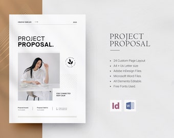 Editable Proposal Template | A4 & US Letter, InDesign, Docx