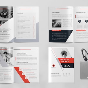 Brochure Template Bundle, Company Brochure Design (Canva, InDesign, Docx) image 9