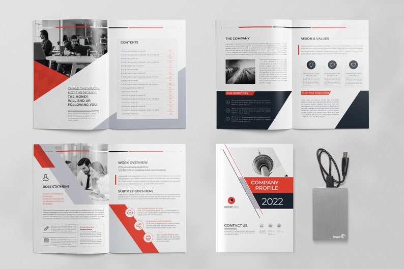 Brochure Template Bundle, Company Brochure Design (Canva, InDesign, Docx) image 9
