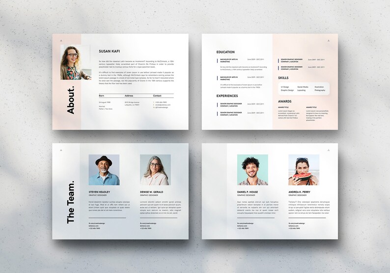 Portfolio Template Showcase Client Portfolio Template Word & Indesign ...