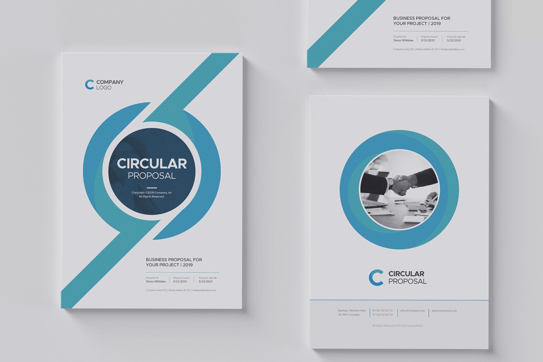 Circular Proposal Template, Word Proposal Template, 20 Custom Pages ...
