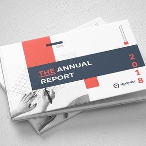A5 Landscape Annual Report, Company brochure template, InDesign template, 24 Custom pages, Report/profile brochure, ready to print.