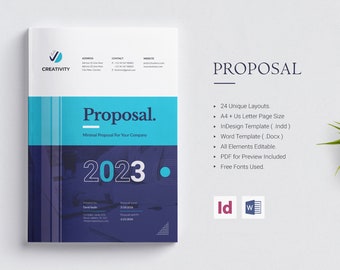 Project Proposal Template | Editable InDesign & Word (A4/US Letter)
