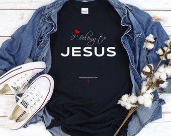 I Belong to Jesus! Christian Judaic T Shirt, Jewish Believer Shirts, Faith Tee, Messianic Apparel, Eco Friendly, Christian Gifts Women & Men