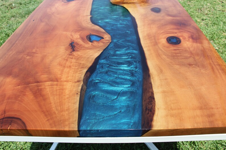 Epoxy River Table, River Coffee Table, Walnut Epoxy River Table, Walnut