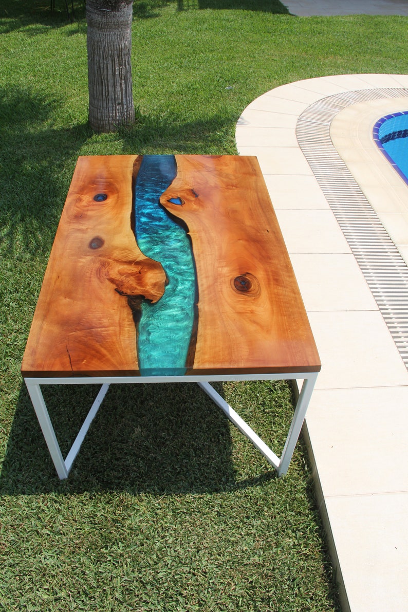 Epoxy River Table, River Coffee Table, Walnut Epoxy River Table, Walnut