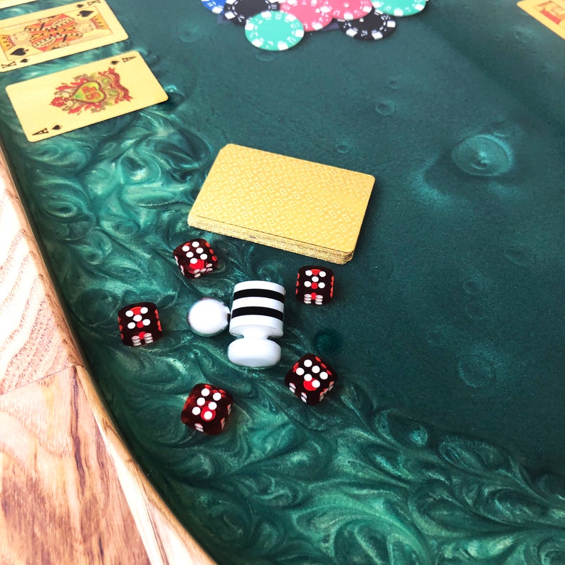 Poker Concept Epoxy Coffee Table Etsy