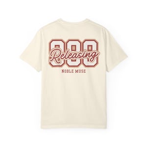 Copy of Balanced 888 Script Logo T-shirt | Noble Muse collegiate retro design