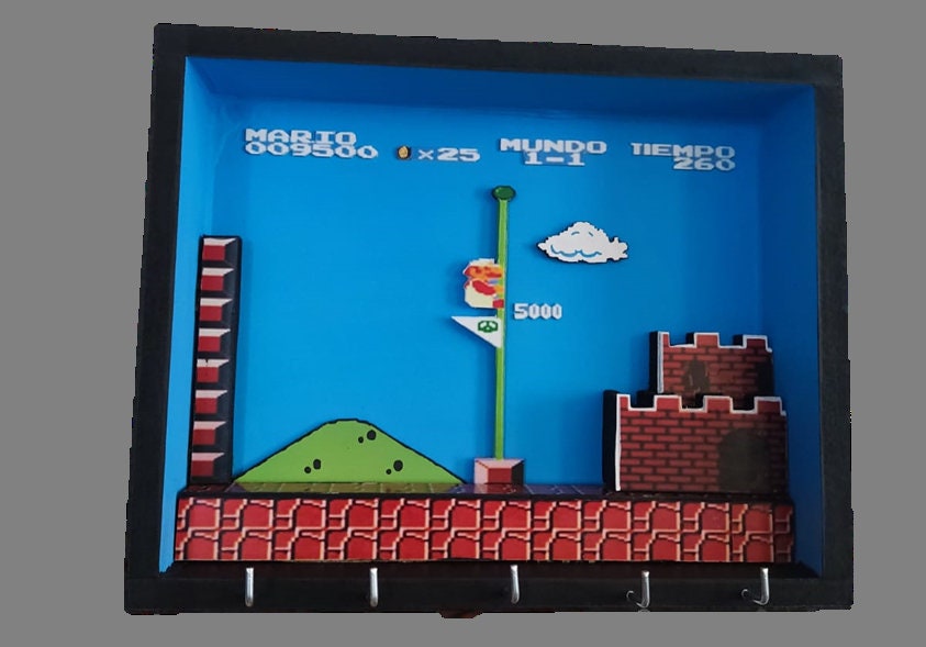 Mario Bross Keyholder, Geek Keychain, Mario, Super Nintendo, Home Geek ...