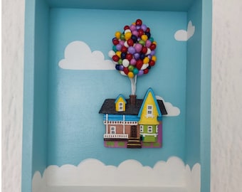 KeyHolder UP Movie, Adventure is out there, Upmovie fan, wedding gift, anniversary gift, Movie Up Baloons, Sweet Decor, Carl & Ellie House