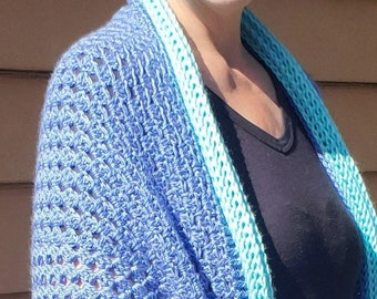 robins egg blue sweater