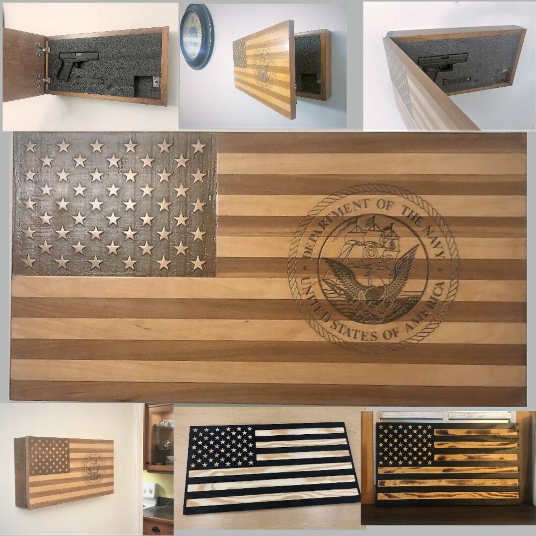 American Gun Case Hidden Gun Storage Concealed Gun Storage Etsy