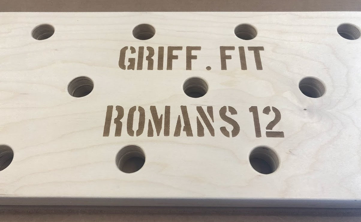 Climbing Pegboard 12 X 48 Climbing Peg Board, PERSONALIZED ENGRAVING
