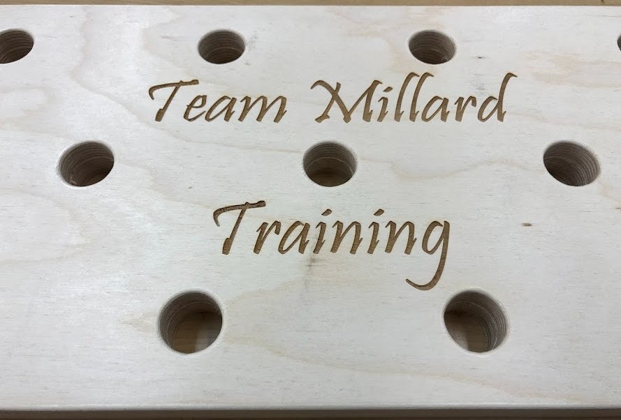 Climbing Pegboard 12 X 48 Climbing Peg Board, PERSONALIZED ENGRAVING