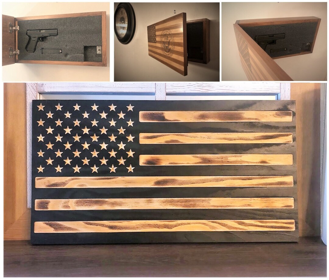American Gun Case Hidden Gun Storage Concealed Gun Storage Etsy