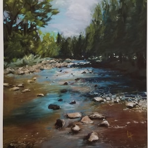 Quiet River scene giclee print