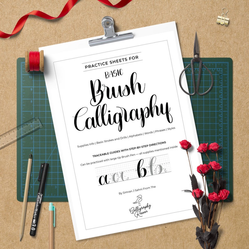Buy Brush Calligraphy Practice Worksheets Basic Strokes Online in India