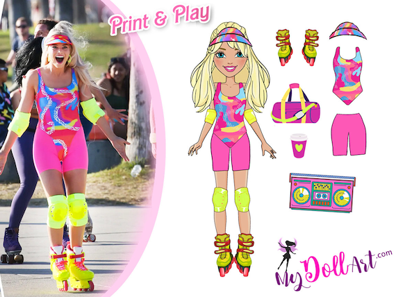 Adult Roller Blade Ken Costume - Barbie Movie