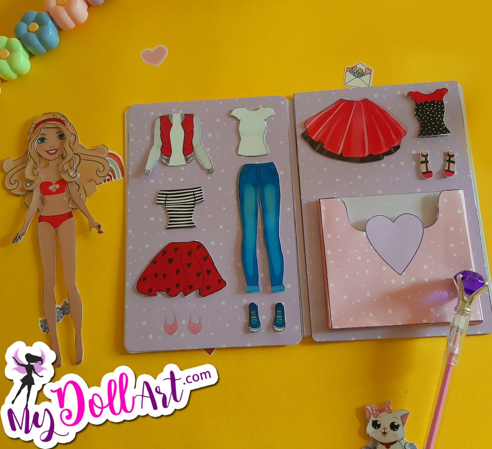 Dress up Paper Doll Printable Crafts for Girls Printable Dollhouse - Etsy