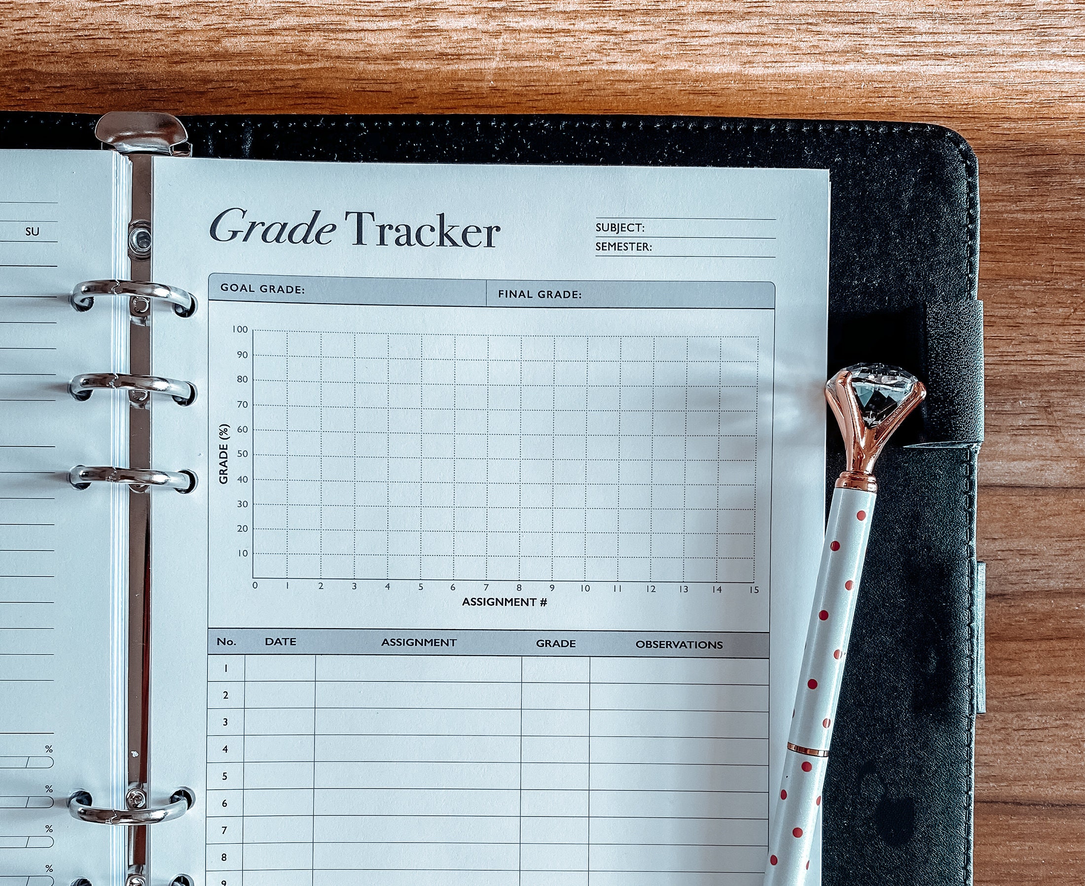Student Study Planner Printable: Grade Tracker, A4/A5/US Letter (PDF ...