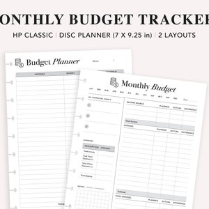 Budget Planner Printable, Happy Planner Classic Insert, Savings Tracker, Expense Tracker, Monthly Budget, Budget Template Journal Sheets