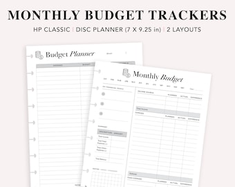 Budget Planner Printable, Happy Planner Classic Insert, Savings Tracker, Expense Tracker, Monthly Budget, Budget Template Journal Sheets