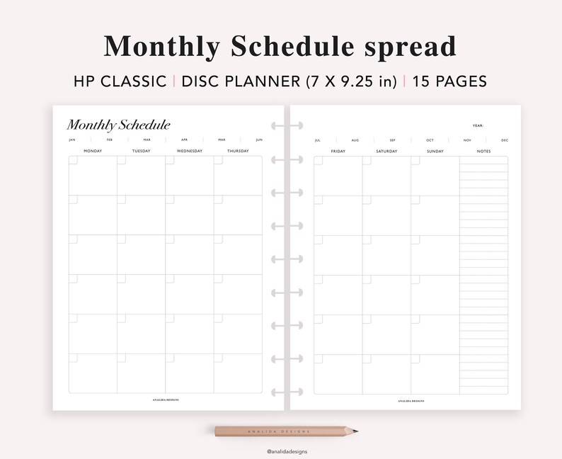 Cleaning Schedule Printable Happy Planner Classic Insert - Etsy