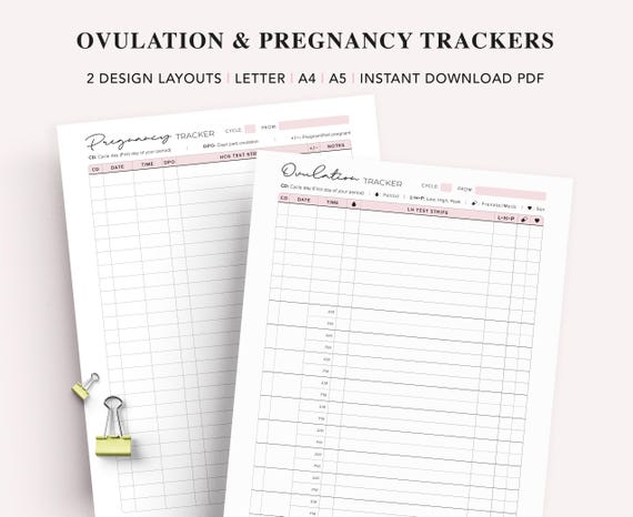 Ovulation & Pregnancy Tracker: TTC Fertility Planner (PDF)