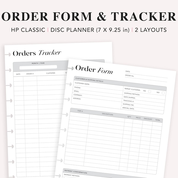 Happy Planner Order Tracker - Etsy