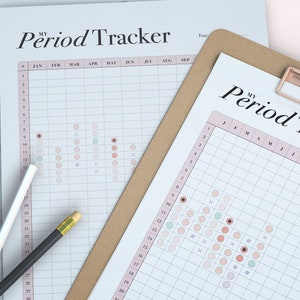 Period Tracker Printable, Menstrual Cycle Planner, Period Tracking, Fertility Ovulation Tracker, A5 planner inserts, PDF Instant Download image 5